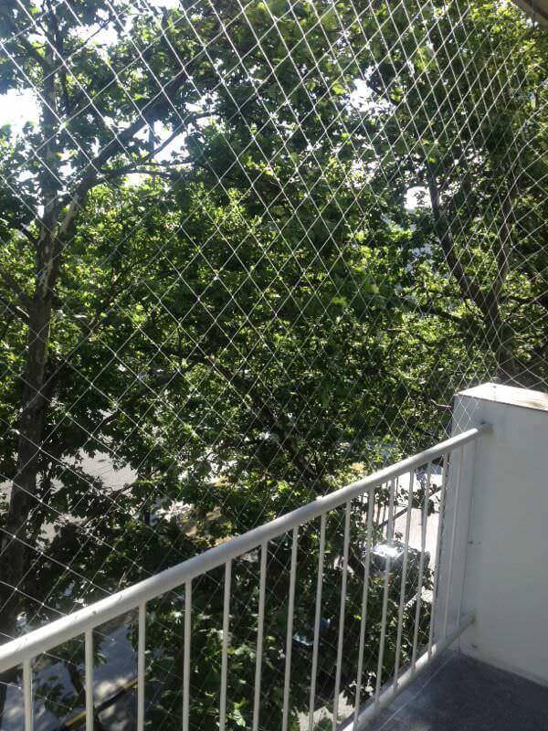 Instalación de Red en balcón Redes proteccion balcones vetanas