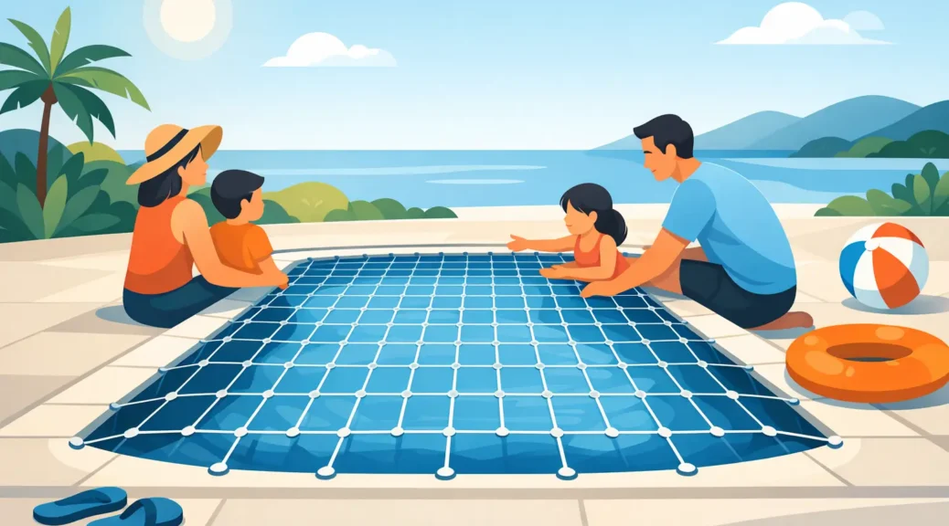 Redes para piscinas que protegen a tu familia