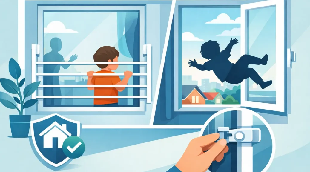 Cómo proteger ventanas contra caídas en casa
